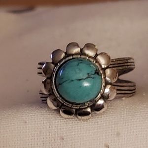 Silpada silver and turquoise ring